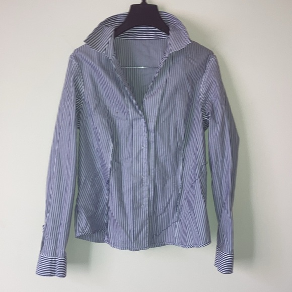 ANNE KLEIN | Long Sleeve Button Down Shirt - Picture 12 of 16